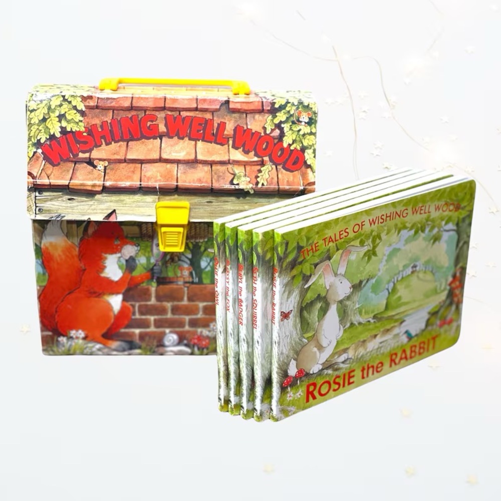 Vintage 1994 The Tales of Wishing Well Woods Collectible Board Books, kids books
